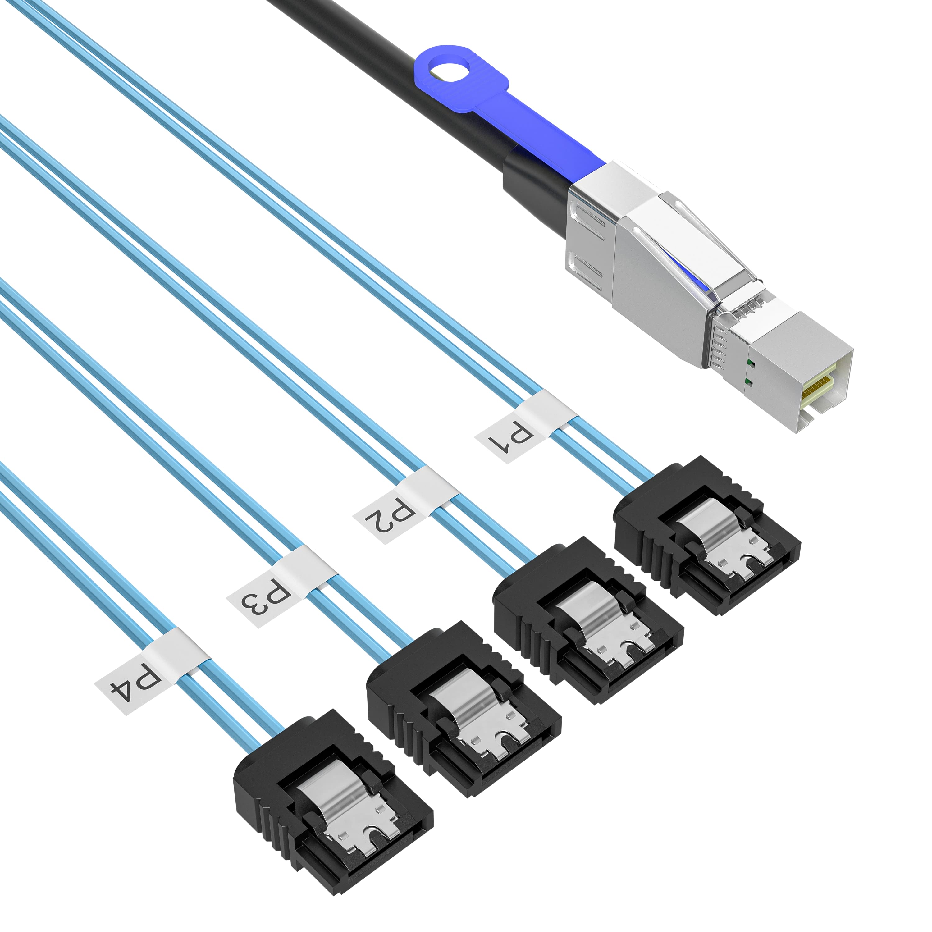 HD Mini SAS SFF-8644转4*SATA