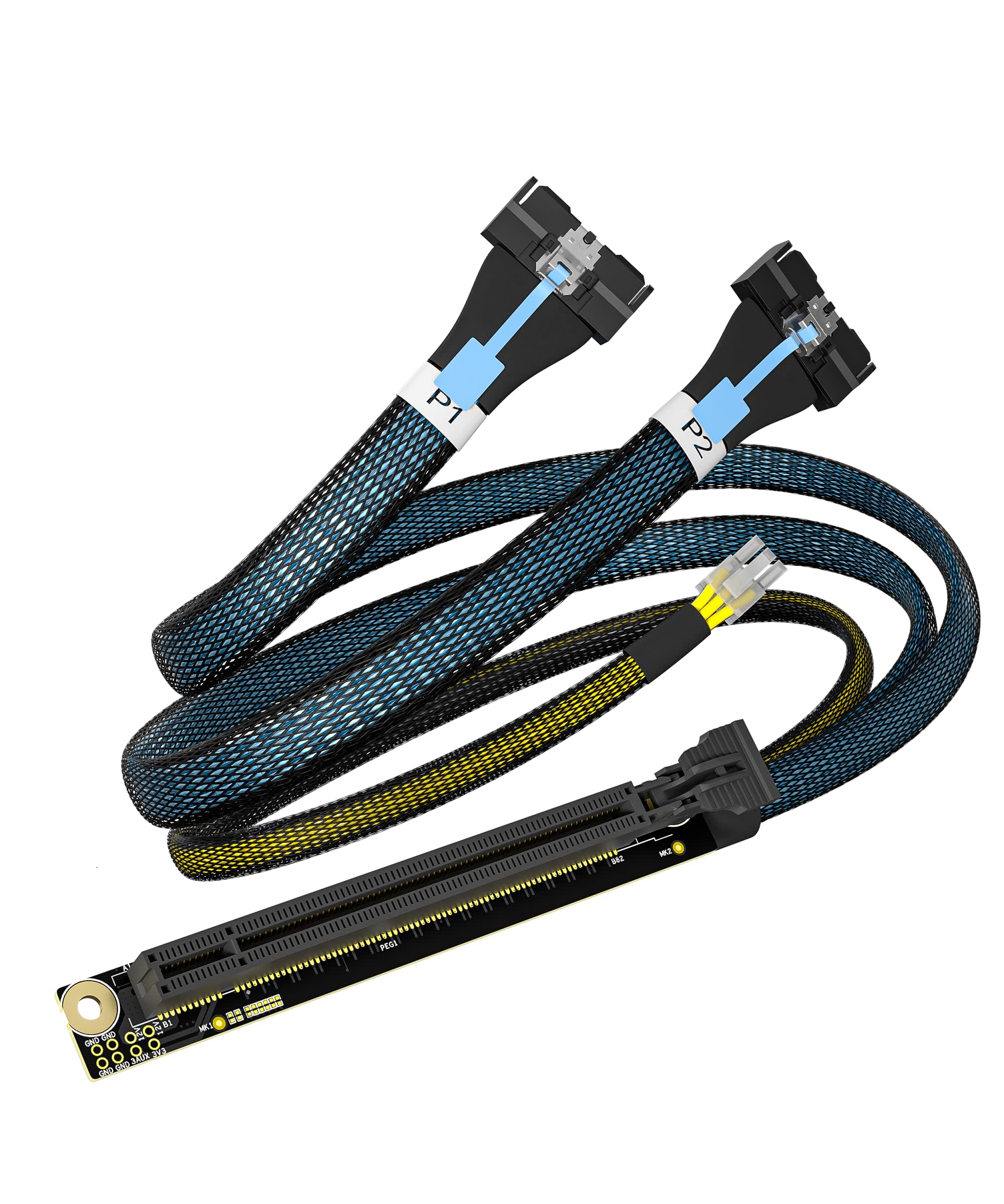 PCIe X16 to 2*MCIO 8X