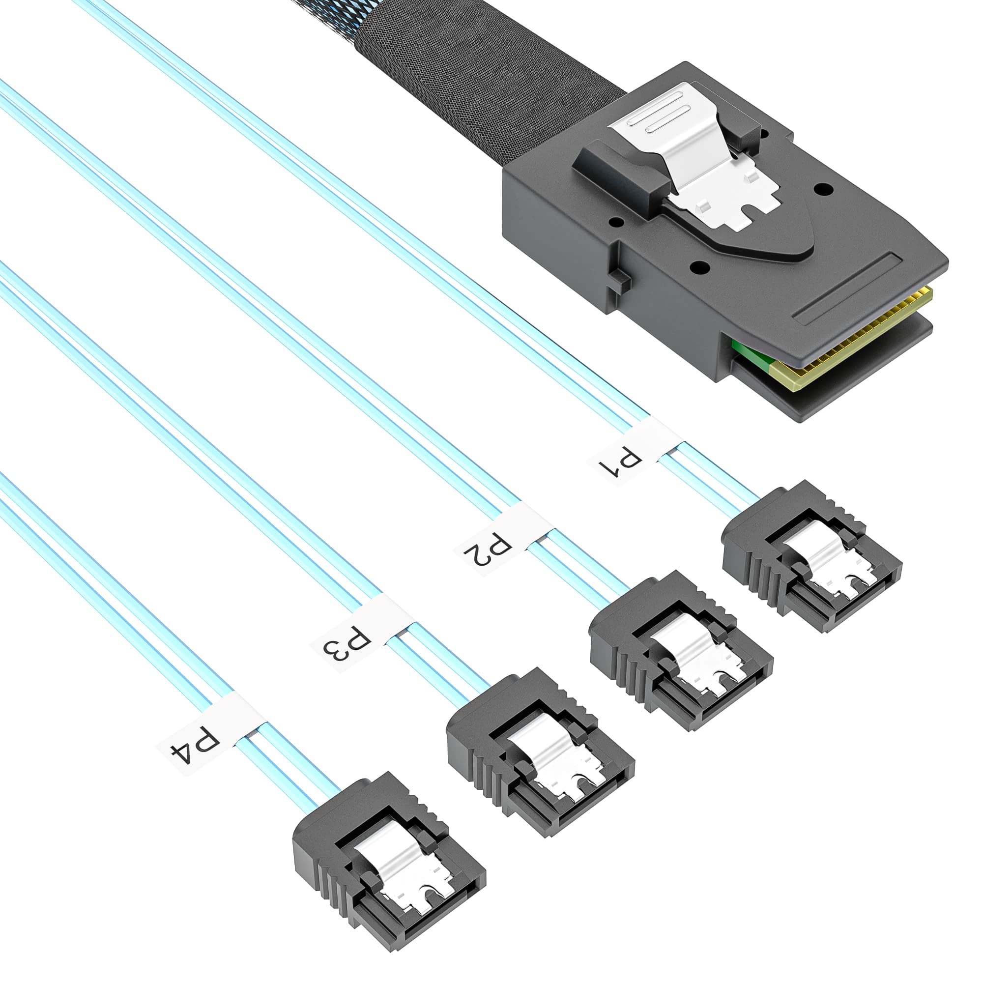 Mini SAS SFF-8087 转 4*sata