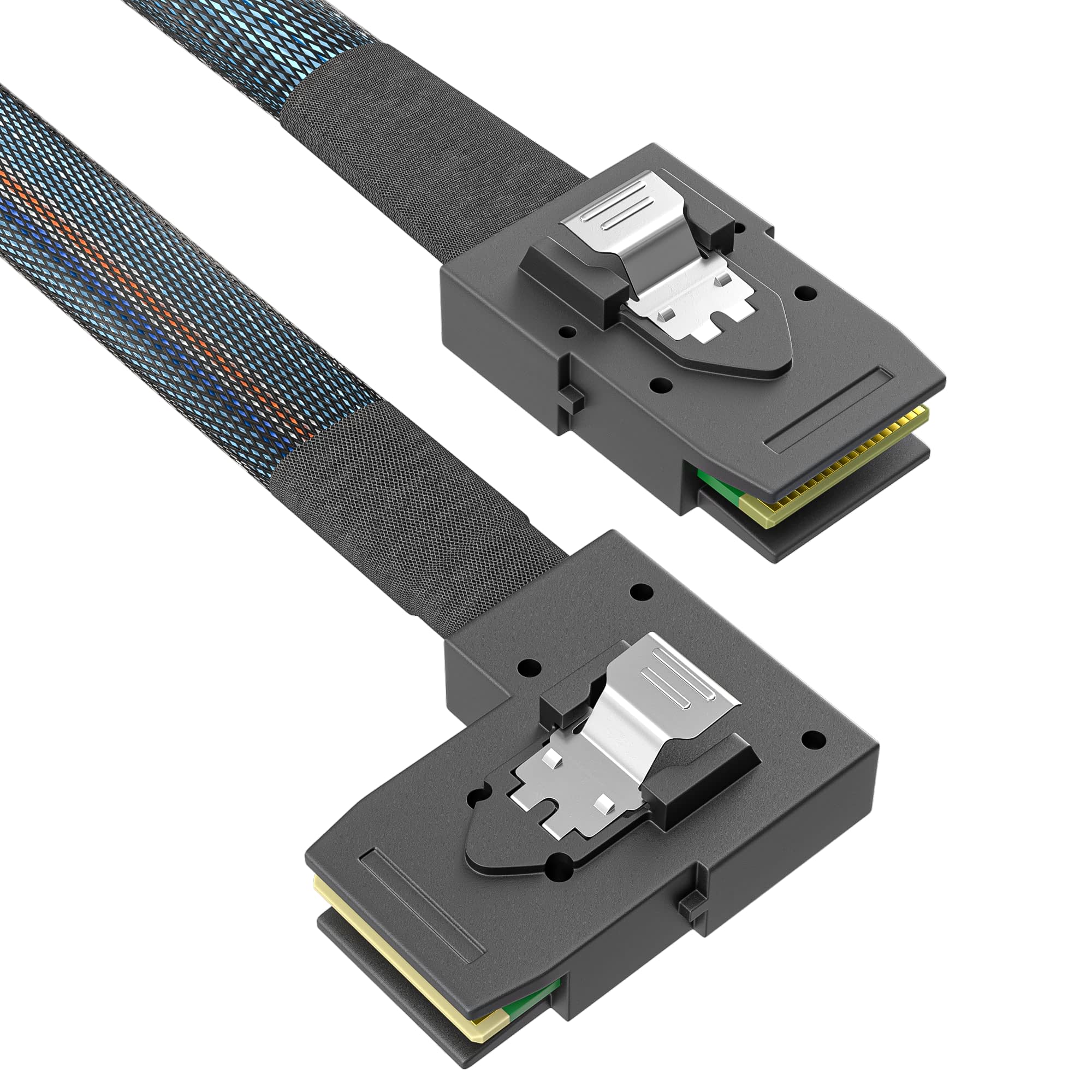 Mini SAS SFF-8087 转 Mini SAS SFF-8087 左弯